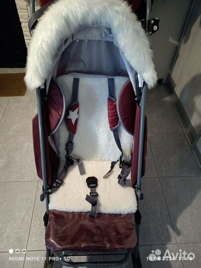 Санки коляска pikate звезды