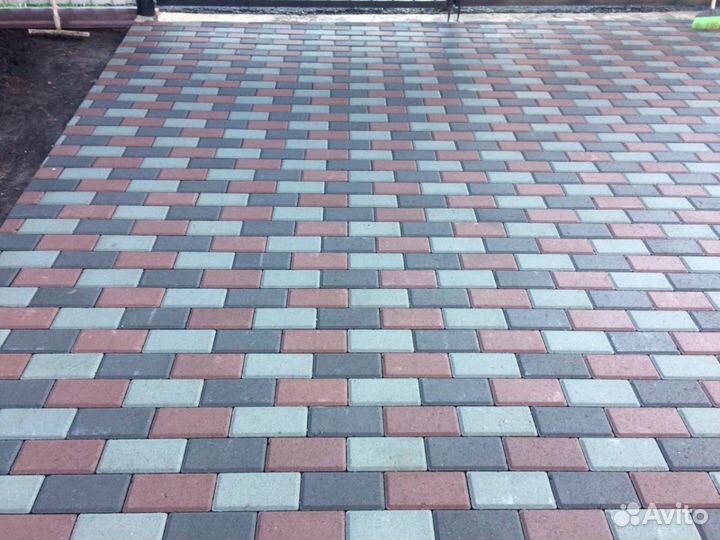 Тротуарная плитка Брусчатка 6 200x100x60 мм