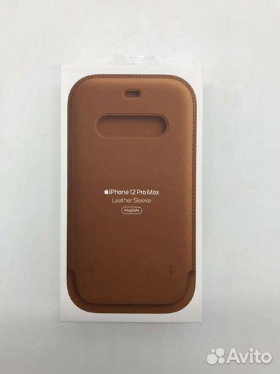 iPhone 12 pro max leather sleeve Saddle Brown