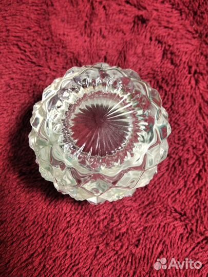 Солонка СССР хрусталь латунь