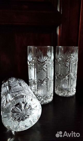 Хрустальные стаканы crystal Югославия