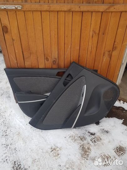 Обшивка двери hyundai solaris