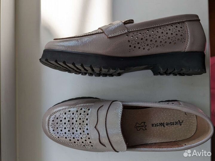 Лоферы натуральная кожа 36-37 размер