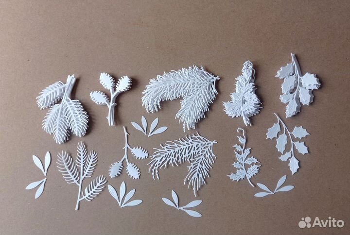 Набор новогодней вырубки для скрапбукинга