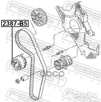 Ролик натяжителя ремня грм 2387B5 Febest