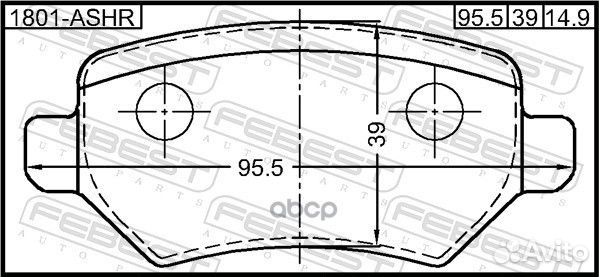 Колодки тормозные задние opel astra H 2004-2010