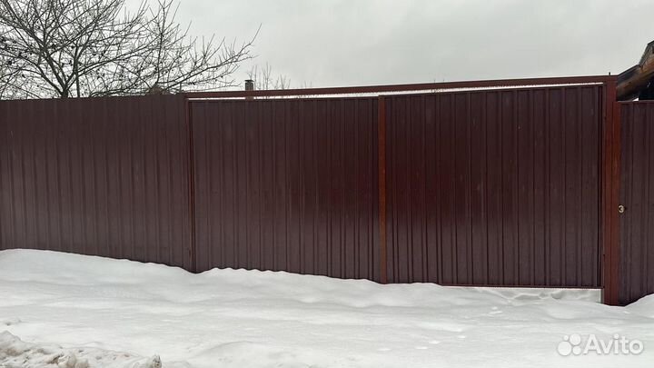 Распашные ворота под ключ