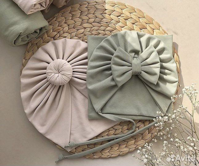 Шапочка для девочки (тюрбан), косынки