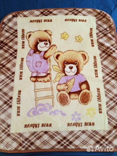 Плед детский плюшевый