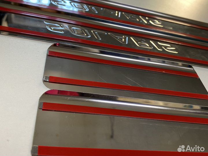 Накладки на пороги hyundai solaris 2017- солярис