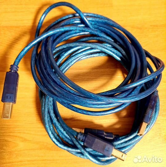 Кабель USB для принтера (Type A - Type B) 3 м 2 шт