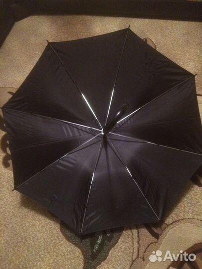 Зонт с логотипом DFM. Трость. Автомат