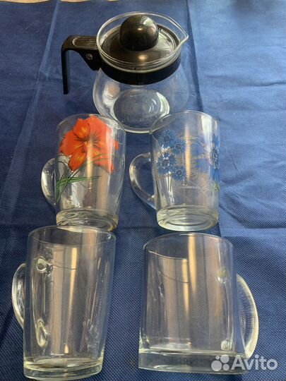 Кружки новые и бу,зав.чайник