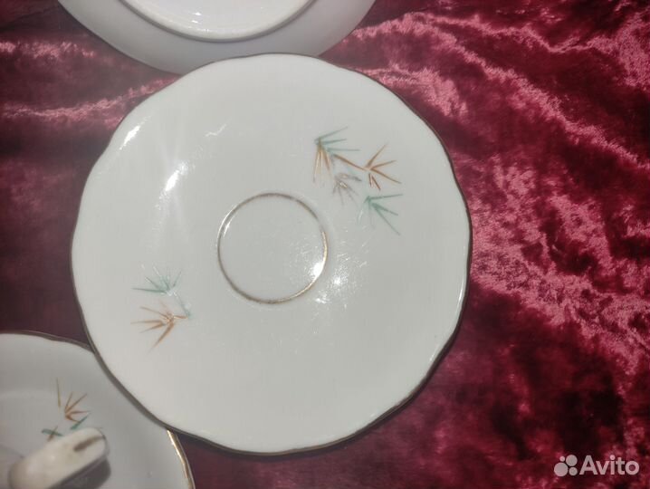 Кофейный сервиз Северная Корея Бамбук