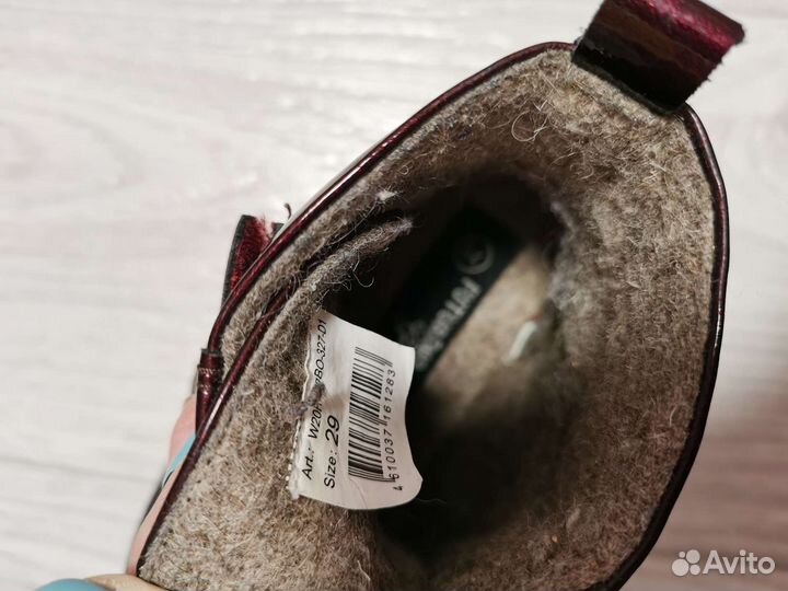 Ботинки демисезонные для девочки р. 29