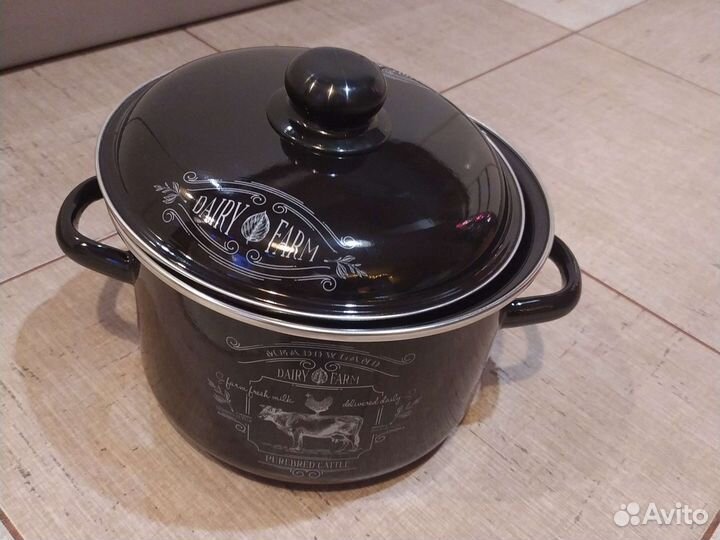 Кастрюля новая 4л Ранчо эмалированная с доставкой