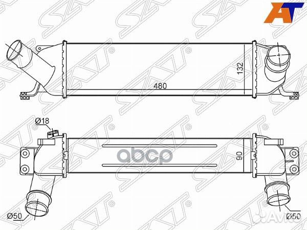 Интеркуллер hyundai starex/H1 07- ST-28190-4A4