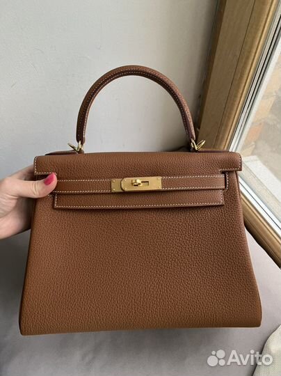 Сумка Hermes Kelly 28 gold