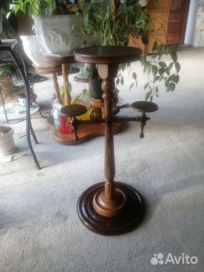 Подставка для цветов напольная деревянная