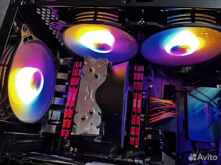 Вентилятор для пк с подсветкой 120mm RGB molex