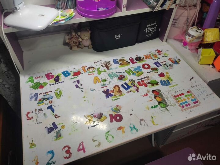 Растущая парта со стулом для школы