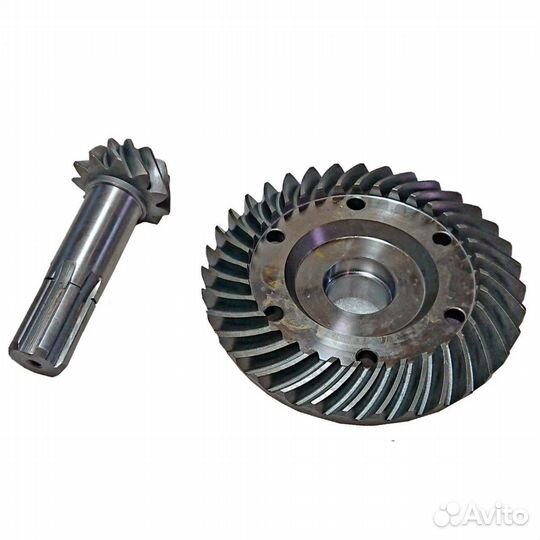 Шестерня коническая ведущая (11 зуб) и ведомая (35