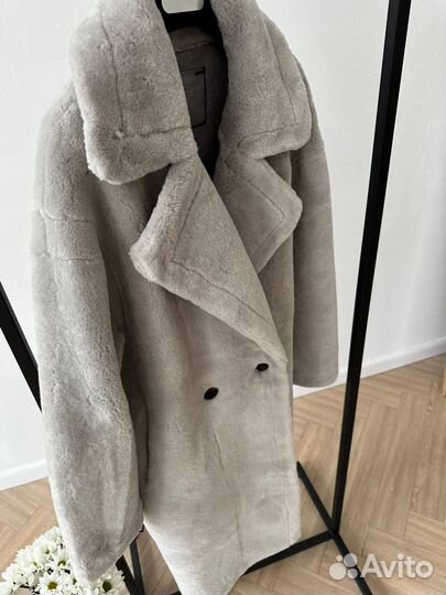 Шуба серая