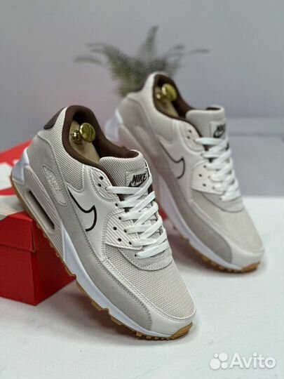 Кроссовки мужские Nike Air Max 90 бежевые