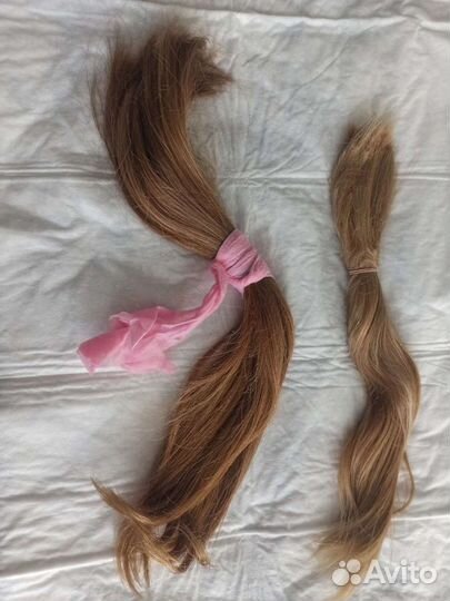 Хвост из натуральных волос