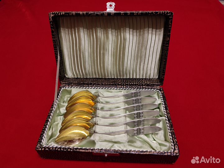 Набор чайных ложек СССР 1972г. Серебро 916 пробы