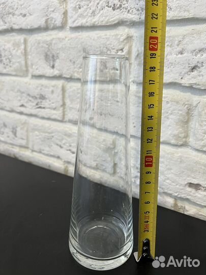 Ваза стеклянная прозрачная