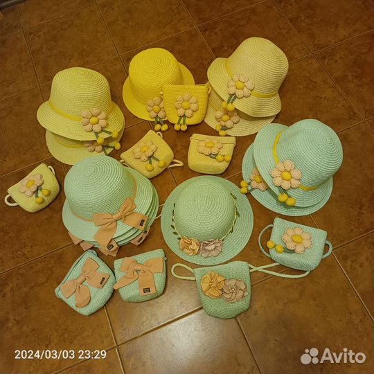 Набор шляпка и сумочка для девочки