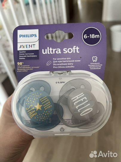 Пустышка avent 6 18