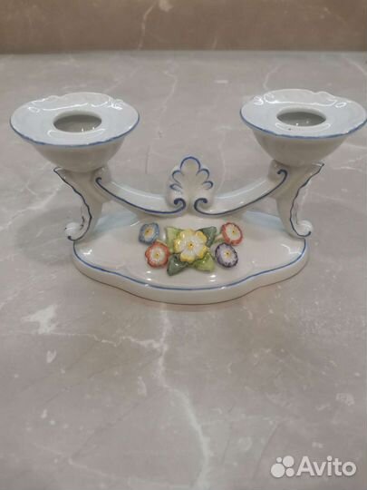 Фарфоровый подсвечник винтаж ГДР