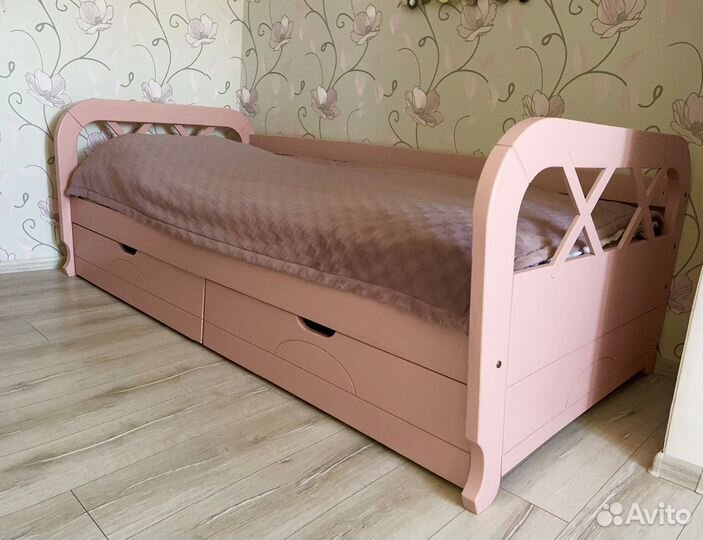 Кровать 200/90 детская Бук-Массив. Италия