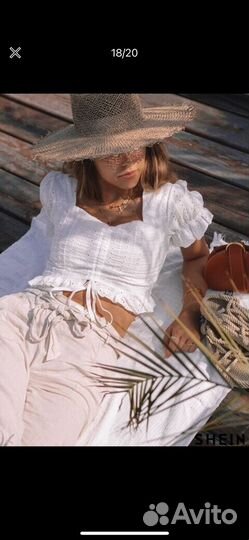 Белый топ Shein