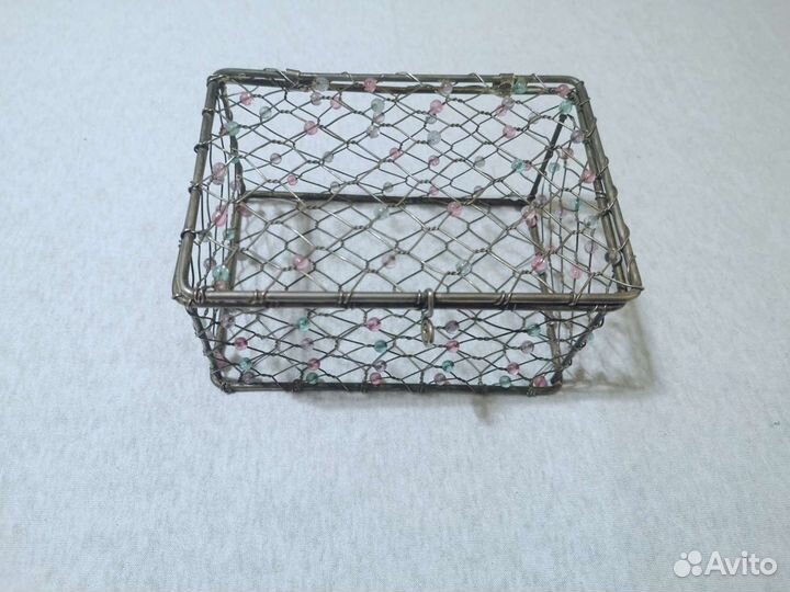 Шкатулка металлическая, органайзер