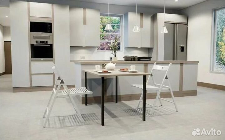 Ножка прямая прямоуг 710*50*25 черный