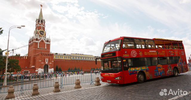 Экскурсия на двухэтажном красном автобусе в Москве
