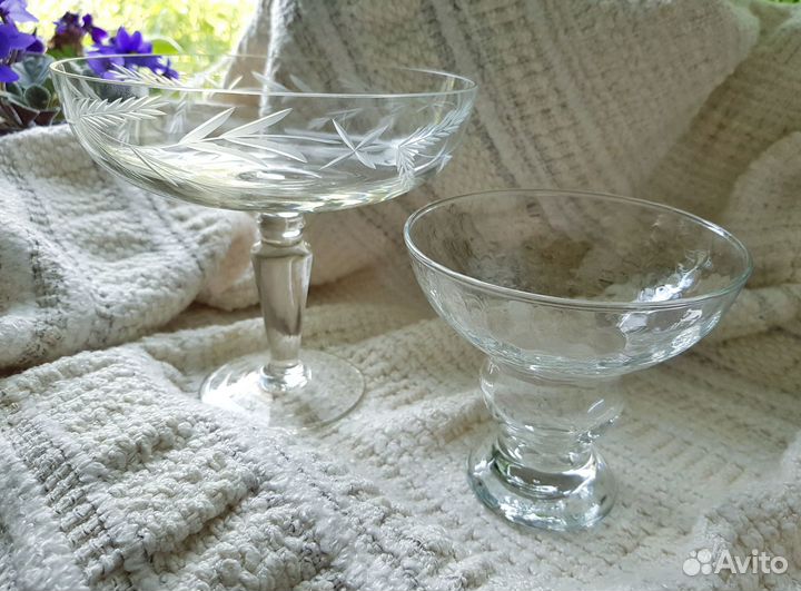 Вазы на ножке, креманки, конфетницы