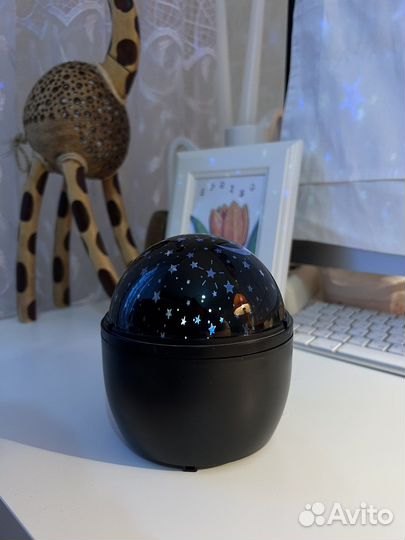 Проектор светоэффектов, пластик, черный