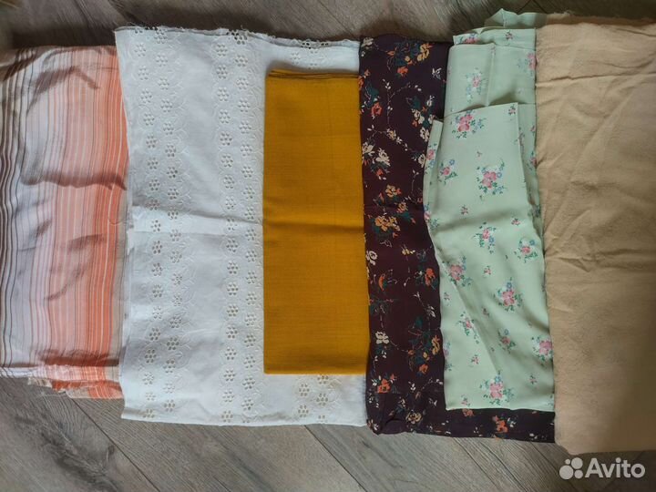 Отрезы ткани СССР шёлк, шерсть, вискоза, шитьё