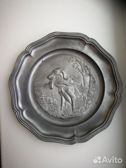 Оловянная тарелка