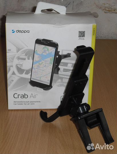 Автодержатель Deppa Crab Air для смартфона