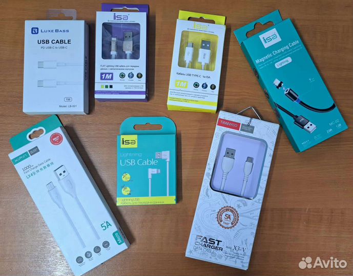 Магнитный кабель Type c Micro sub Lighting Aux