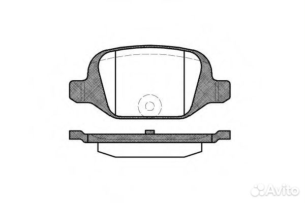 Колодки тормозные fiat doblo 01- задн. Remsa 0727