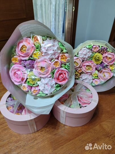 Букеты зефирные