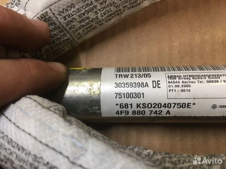 Подушка безопасности боковая правая Audi A6 C6 4F