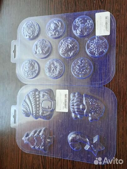 Пластиковые формы для шоколада, мыла