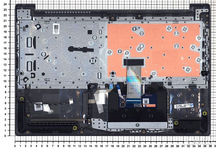 Клавиатура для Lenovo IdeaPad S145-15 топкейс серы